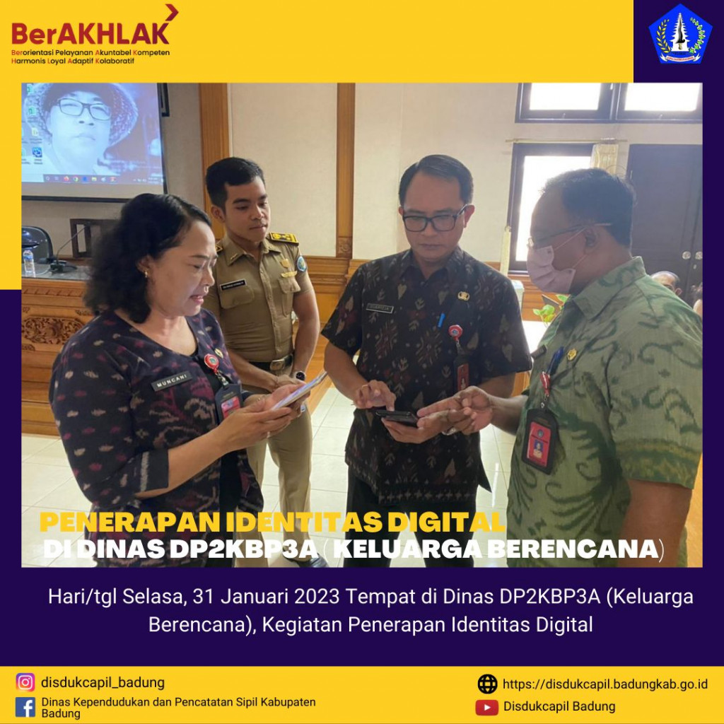 PENERAPAN IDENTITAS DIGITAL DI DINAS DP2KBP3A (KELUARGA BERENCANA)